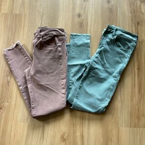 American Eagle Outfitters Skinny Jeans jegging mauve and sage